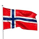 PHENO FLAGS Norwegen Flagge - Norwegenfahne 90 x 150 cm mit Messing-Ösen -...