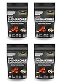 Clearfee 4kg Grillkohle aus Kokosnussschalen | organic | 4X 1kg ZIP Beutel...