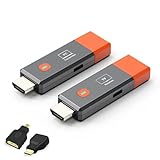 Kabelloser HDMI-Sender und -Empfänger, Plug & Play, 50 m, tragbar, 2,4...