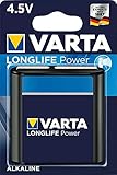 VARTA Longlife Power Batterie 4,5 V Block Batterie 3LR12 (1er Pack)...