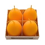 Dekohelden24 Ostereikerze im 4er Set - Eikerzen - Osterkerzen - Kerzen als...