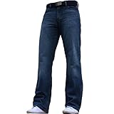 Weite, blaue BNWT-Herren-Jeans Gr. 34W x 32L, dunkelblau