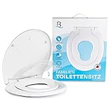 Bath4U Toilettendeckel mit integriertem Kindersitz | Absenkautomatik für...