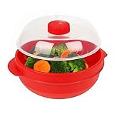 Mikrowellendämpfer,Doppelschicht Küchenerwärmungsschüssel |...