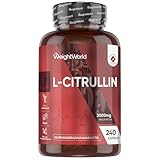 L-Citrullin 3000mg pro Portion - 240 vegane Citrulline Kapseln - 4 Kapseln...