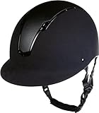 HKM SPORTS EQUIPMENT Damen Reithelm-Wien-Style Helm, schwarz, M/L