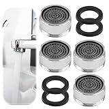 4 Stk Wassersparend Strahlregler M24 Wasserfluss 5l/min, Perlatoren...