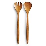 Zeller 23576 Salatbesteck, 2-tlg., Bamboo, ca. L 30 cm, Salatgarnitur,...