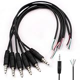 RUNCCI-YUN 6Pcs 3,5mm Klinkenbuchse, Klinkenstecker 3.5mm TRRS 4pol Audio...