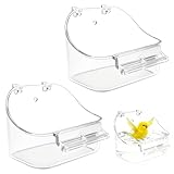 VGECEE Hängende Vogel Badewanne Vogelkäfig 2 Stück Vogelbadewanne...