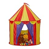 Relaxdays Spielzelt Zirkus, für Kinder, Zirkusspielzelt Indoor, HD: 125 x...