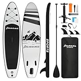 Panana Aufblasbares Stand Up Paddle Board 305x76x15cm mit Premium SUP Board...