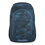 coocazoo Schulrucksack Every „Christal Waves“, blau, ergonomischer &...