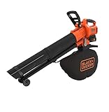 Black+Decker Akku-Laubsauger / Laubbläser mit Häcksler BCBLV3625L1 (45l...