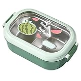 Tragbare Lunchbox, Auslaufsichere Lunchboxen, Geteilte -Lunchbox mit 2...