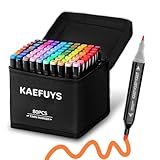 KAEFUYS 80 Marker Stifte Set, Doppelseitige Alkohol Stifte Set,...
