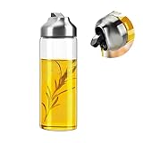 Aelga Olivenöl-Spenderflasche - 400ml Glas Ölflasche mit...