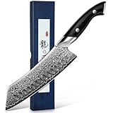DRAGON RIOT Damastmesser, Japanisches Fleischmesser extrem scharf,...