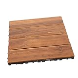 DIYEAH Interlocking Terrassenfliesen für Balkon und Garten Wasserdichte...