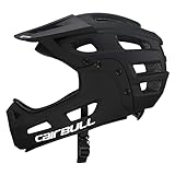 Lixada Mountainbik Helm, Fullface Helm MTB mit abnehmbarem Kinnriemen...