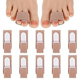 KFHENSOMR Hammerzehenspreizer 10 Stück Hammerzehenkorrektor Zehenschiene...