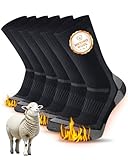 SockWaddles Merino Wandersocken Herren Damen, Atmungsaktiv Thermosocken...