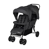 Bebeconfort Teamy Zwillings-Kinderwagen, Kompatker Geschwister-Kinderwagen,...