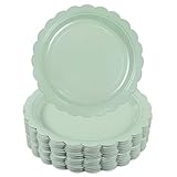 30 Stück Salbeigrün Pappteller, 23cm Rund Teller Einwegteller, 9 Inch...