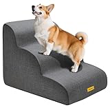 Gimars Hundetreppe mit 30D Hochdichtem Schaum & Extra-Breiten Stabilen 3...