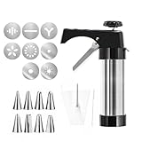 Maker Kit, Edelstahl Kekspresse mit 8 Scheiben & 8 Spritztüllen, inklusive...