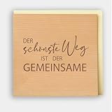 Original Holzgrusskarte - Hochzeitskarte für besondere Glückwünsche zur...