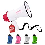 Pyle Megaphon PMP35R PA Bullhorn mit integriertem Sirenenalarm Modus und...