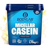 Bodylab24 Casein Micellar Vanille 1750g, 100% pures Casein, reich an...