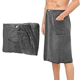 Saunakilt Herren, Verstellbar, 70 x 140 cm, Schnelltrocknendes...