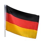 Idena 8310097 - Autofahne Deutschland, Größe 30 x 45 cm, Nationalflagge,...