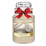 Yankee Candle Duftkerze – Warm Cashmere – Kerze mit langer Brenndauer...