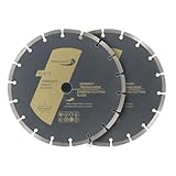 PRODIAMANT Diamanttrennscheiben Set 2x 230mm universal Trennscheibe für...