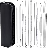 AIBEE Mitesserentferner Komedonenquetscher Set -10PCS Blackhead Remover mit...