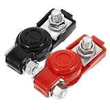 SOPOTUTU 2 Stück Autobatterie Polklemmen Teilig Langlebige Batterieklemmen...