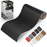 FBKOQKU Leder kunstleder selbstklebend Schwarz, 10 x 200cm leder reparatur...