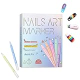 Uonguon Nagelmarker, schnell trocknendes Zeichenwerkzeug, 0,5 mm,...