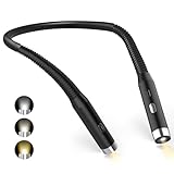 Diboniur Hals Leselampe Buch, Wiederaufladbare Leselicht Hals, 3 Farben und...