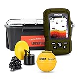 LUCKY Kabellos Handheld Fischfinder Boot verkabelt Transducer Fisch Finder...