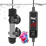 hygger Aquarium Heizung 100W, Aquarium Heizstab einstellbar Aquariumheizer,...