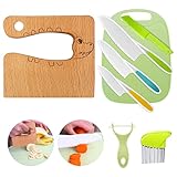 Kindermesser 8-teiliges Kinder-Küchenmesser-Set zum Schneiden und Kochen...