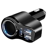 4 in 1 Auto Ladegerät PD 3.0 Zigarettenanzünder USB Verteiler 12V KFZ...