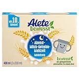 Alete bewusst Abend-Milch-Getreide-Mahlzeit Mehrkorn, ab dem 10. Monat,...