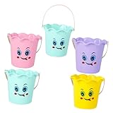 LRXIYODE 5 Stück Teiliges Tragbare Sandspieleimer aus Dickem Kunststoff...