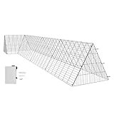 VEVOR Hühnertunnel, 400 x 100 x 61,5 cm (L x B x H) Hühnerkäfig für den...