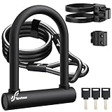 Sportneer Fahrradschloss 18mm Hochbelastbar Bügelschloss mit 180CM...